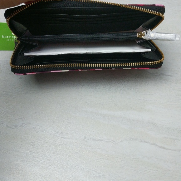 Kate Spade Floral Young Lane Lacey Zip Wallet - Picture 5 of 8